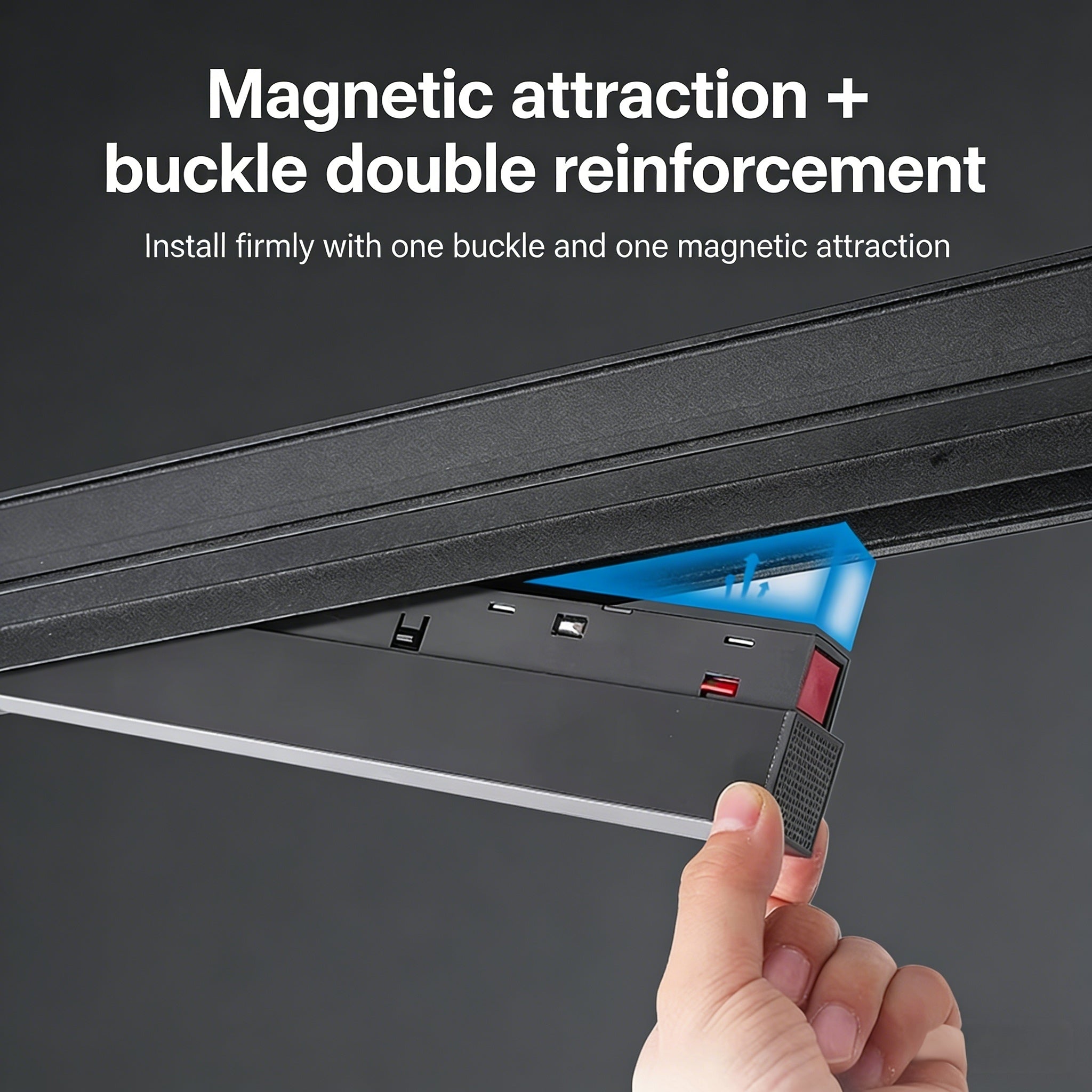 48V DC 100W LED Magnetic Track Power Driver, Input Range 85-265VAC Power Supply, Tool-Free Snap-in, UL/CE/ROHS Certified, Compatible with Embedded Magnetic Track Lighting (Home/Commercial DIY & Pros)