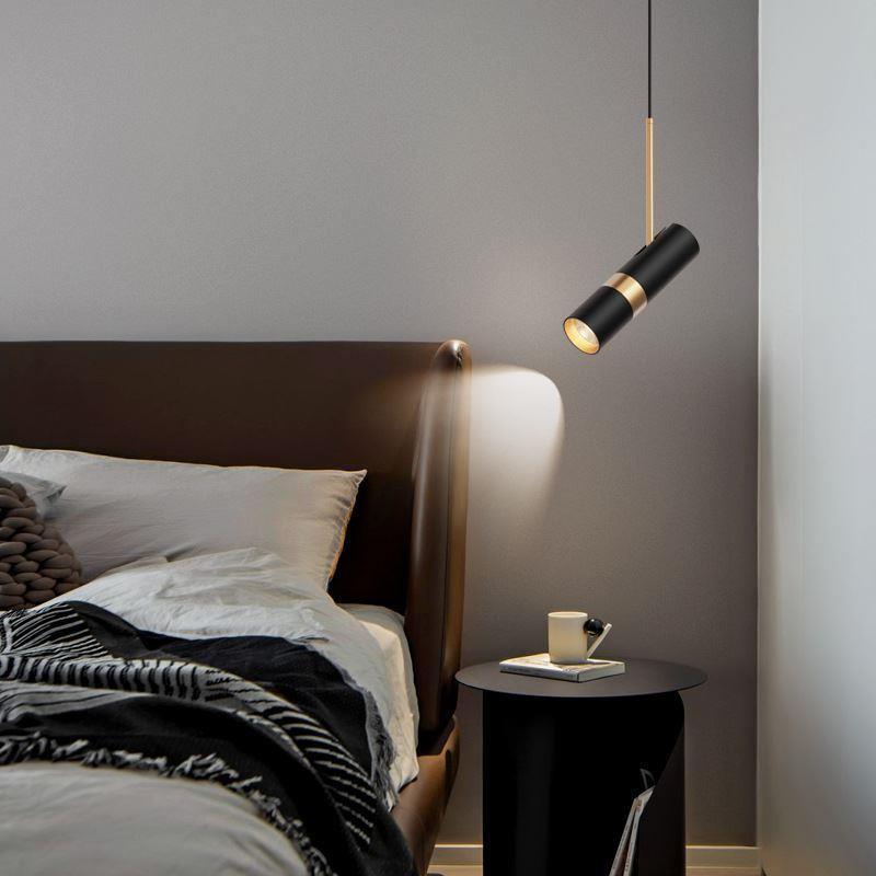 3-Step Dimming Modern Pendant Light | Creative Cylindrical LED for Bedroom