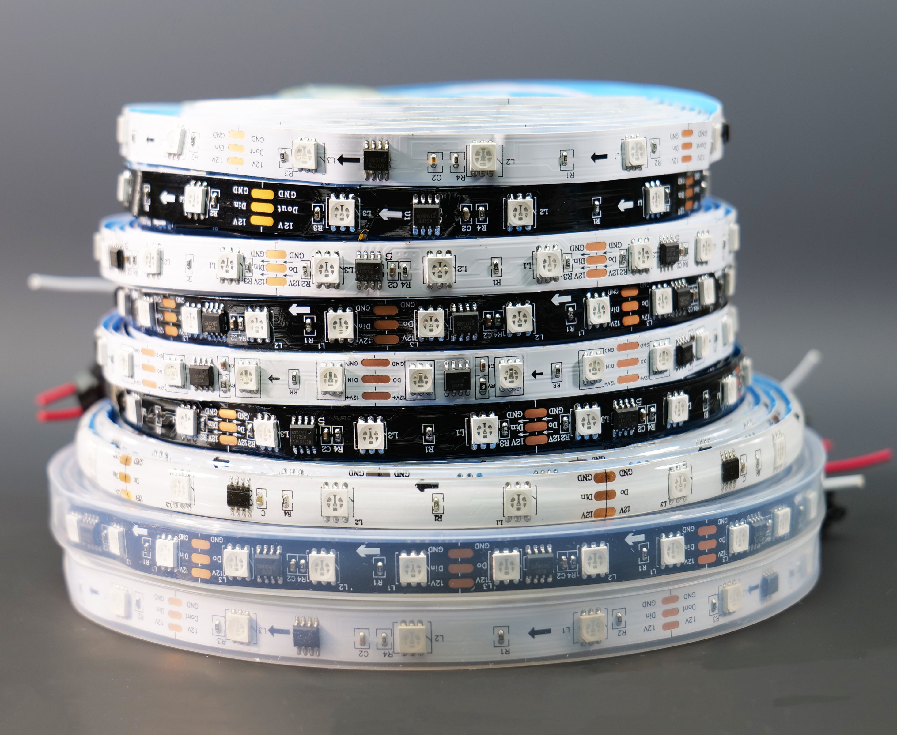 WS2811 RGB IC LED Strip - 30-96 LEDs/M Flexible DC 12V with Dynamic Chasing Effects & Ultra Bright Technology for DIY Projects & Home Decor