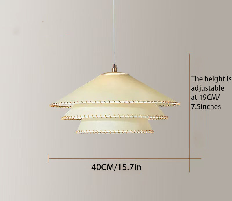 23.6-in Double Wheel Chandelier: Modern LED Pendant Light with 11.4-inch Adjustable Height (Black/Gold/Brown)