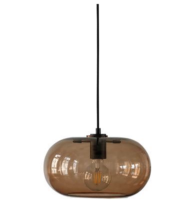 Nordic Glass LED Pendant Light - Artistic Electroplated Modern Ceiling Fixture