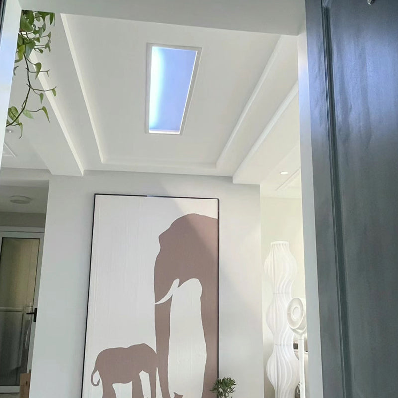 Blue Sky Ceiling Light47.2*11.8", Natural Sky Panel LED Ceiling Lamp for Kids Room, Bathroom, Kitchen, Indoor Home Decor Lighting Fixture
