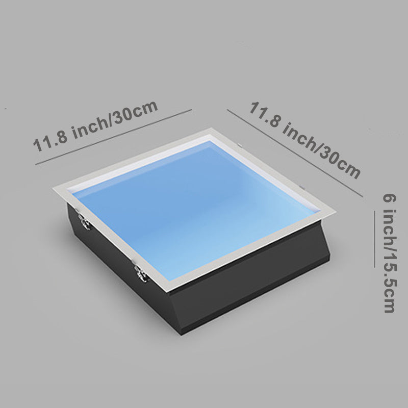 Blue Sky Ceiling Light 11.8", Natural Sky Panel LED Ceiling Lamp for Kids Room, Bathroom, Kitchen, Indoor Home Decor Lighting Fixture