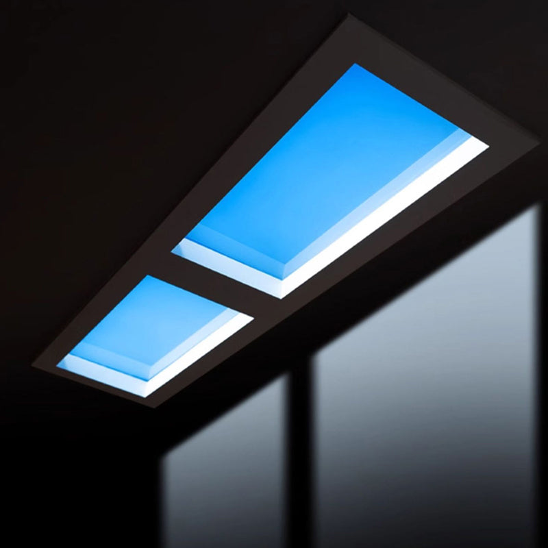 Blue Sky Ceiling Light23.6*11.8", Natural Sky Panel LED Ceiling Lamp for Kids Room, Bathroom, Kitchen, Indoor Home Decor Lighting Fixture