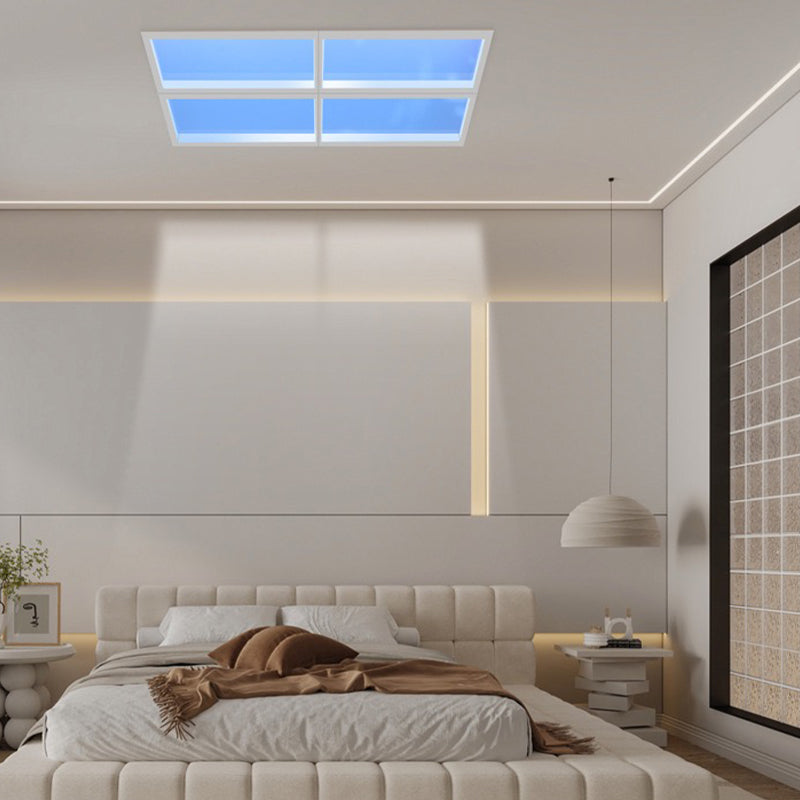 Blue Sky Ceiling Light23.6*11.8", Natural Sky Panel LED Ceiling Lamp for Kids Room, Bathroom, Kitchen, Indoor Home Decor Lighting Fixture
