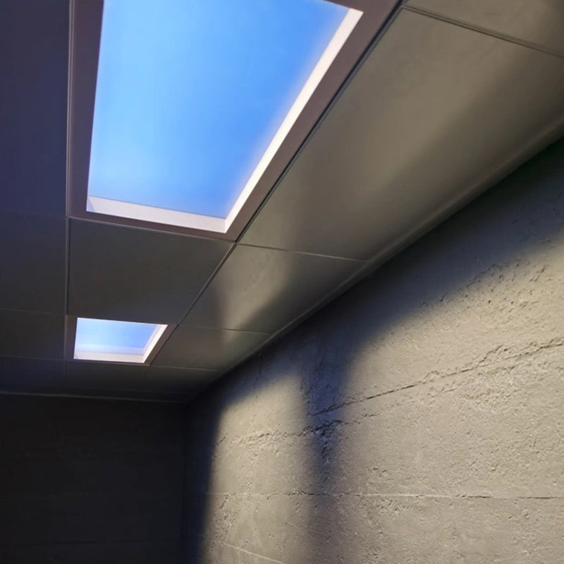 Blue Sky Ceiling Light47.2*23.6", Natural Sky Panel LED Ceiling Lamp for Kids Room, Bathroom, Kitchen, Indoor Home Decor Lighting Fixture