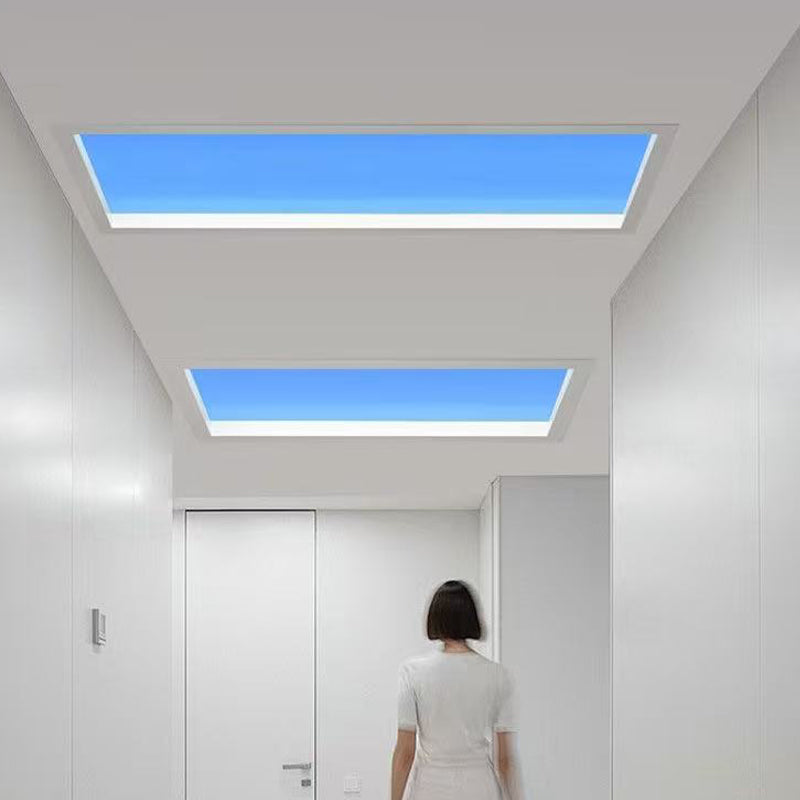 Blue Sky Ceiling Light47.2*23.6", Natural Sky Panel LED Ceiling Lamp for Kids Room, Bathroom, Kitchen, Indoor Home Decor Lighting Fixture