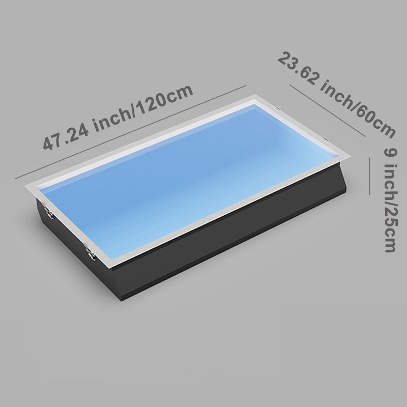 Blue Sky Ceiling Light47.2*23.6", Natural Sky Panel LED Ceiling Lamp for Kids Room, Bathroom, Kitchen, Indoor Home Decor Lighting Fixture