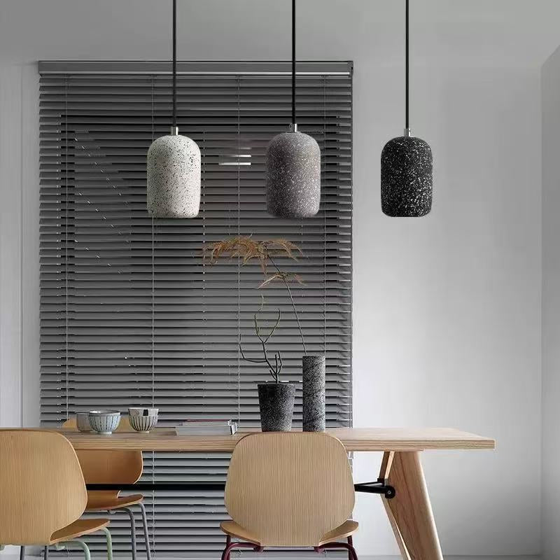 Nordic Cement Cylinder Pendant Light ,LED Hanging Lamp for Kitchen Island & Dining Room