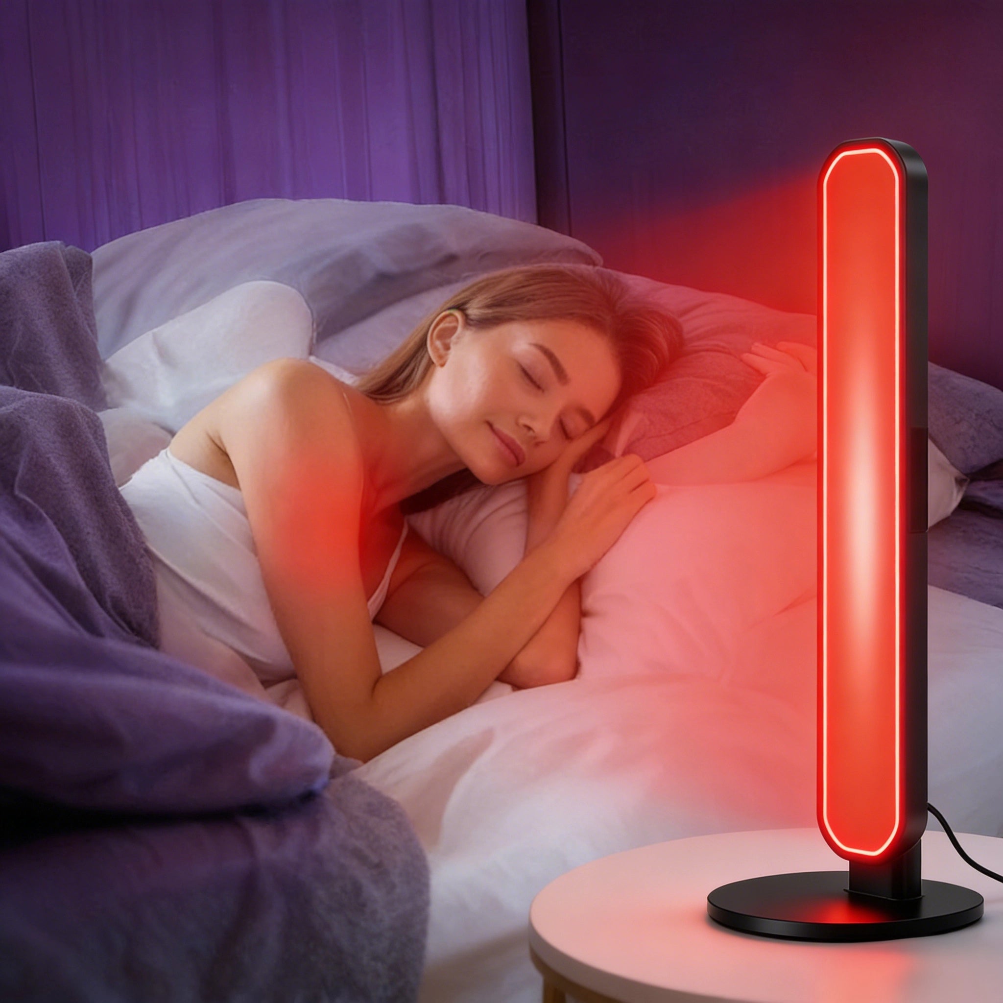 40 LED red light therapy strips, 660nm red and 850nm near-infrared, USB 5V portable panel, suitable for home offices, men, women, athletes, and the elderly.