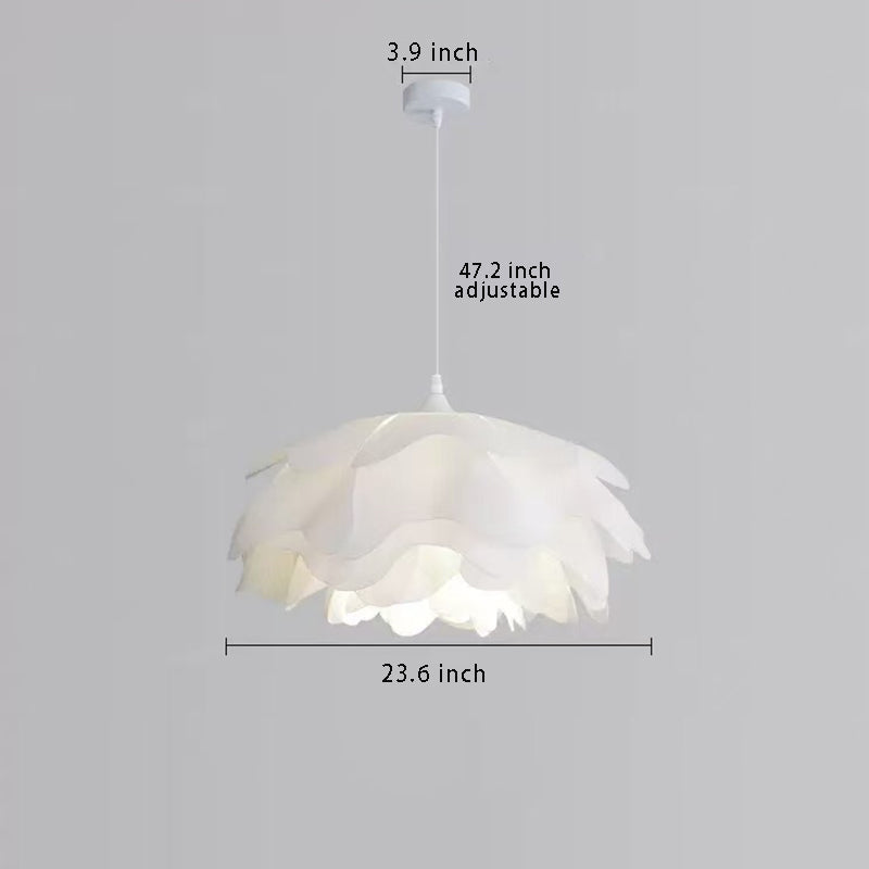 3-Step Dimming Modern Style Acrylic Flower Pendant Lamp , Adjustable Hanging Cord for Bedroom