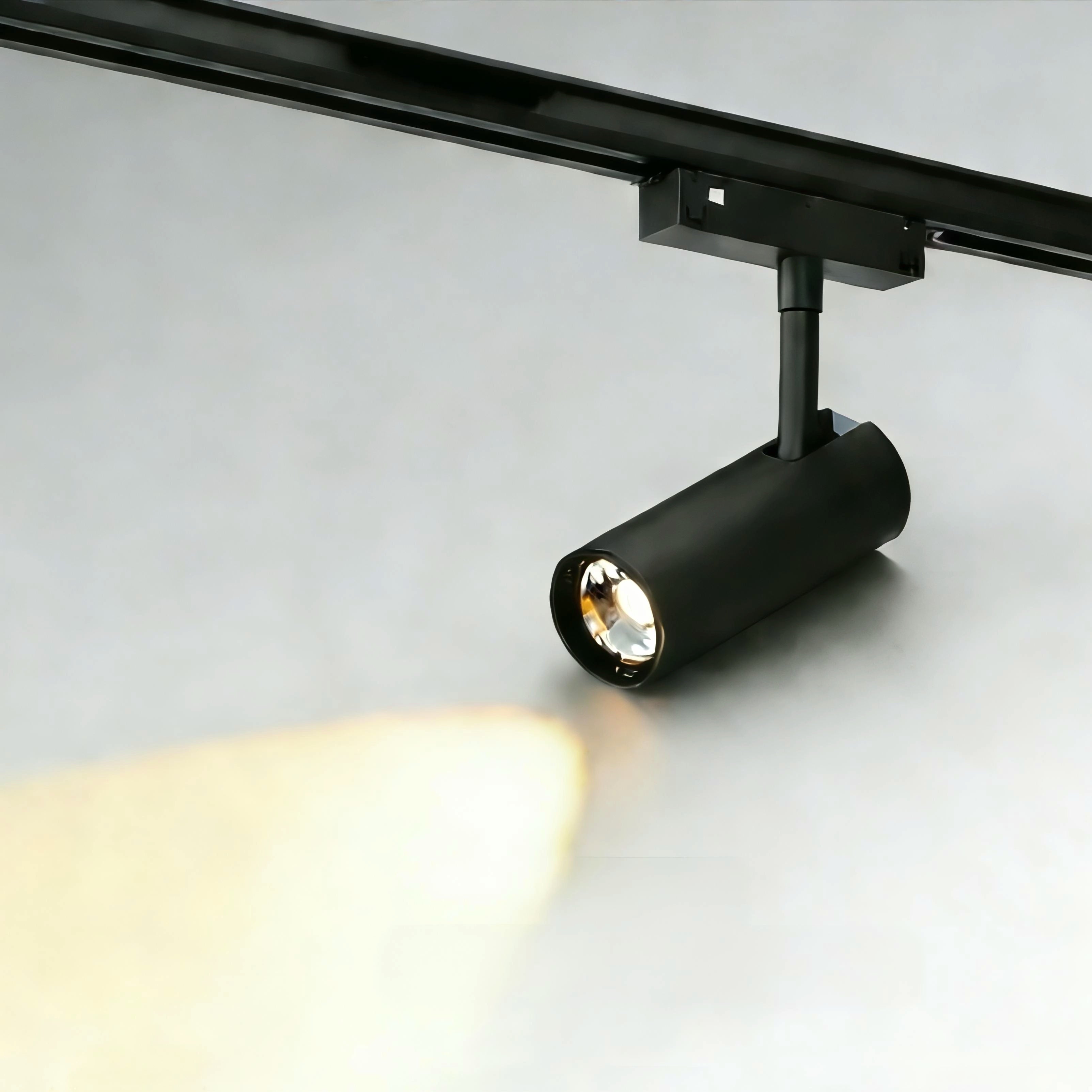 20W Magnetic LED Track Spotlight, 90° Adjustable Smart LED 4000K Neutral White, DC48V Black, Fit Recessed Magnetic Track for Home/Commercial/Art Exhibition