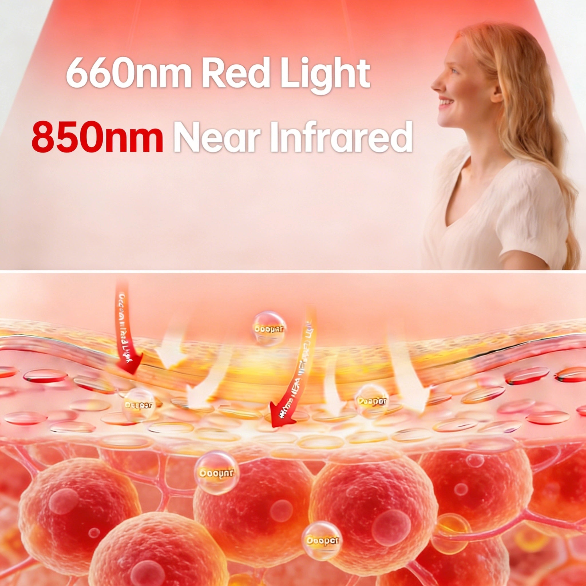 40 LED red light therapy strips, 660nm red and 850nm near-infrared, USB 5V portable panel, suitable for home offices, men, women, athletes, and the elderly.