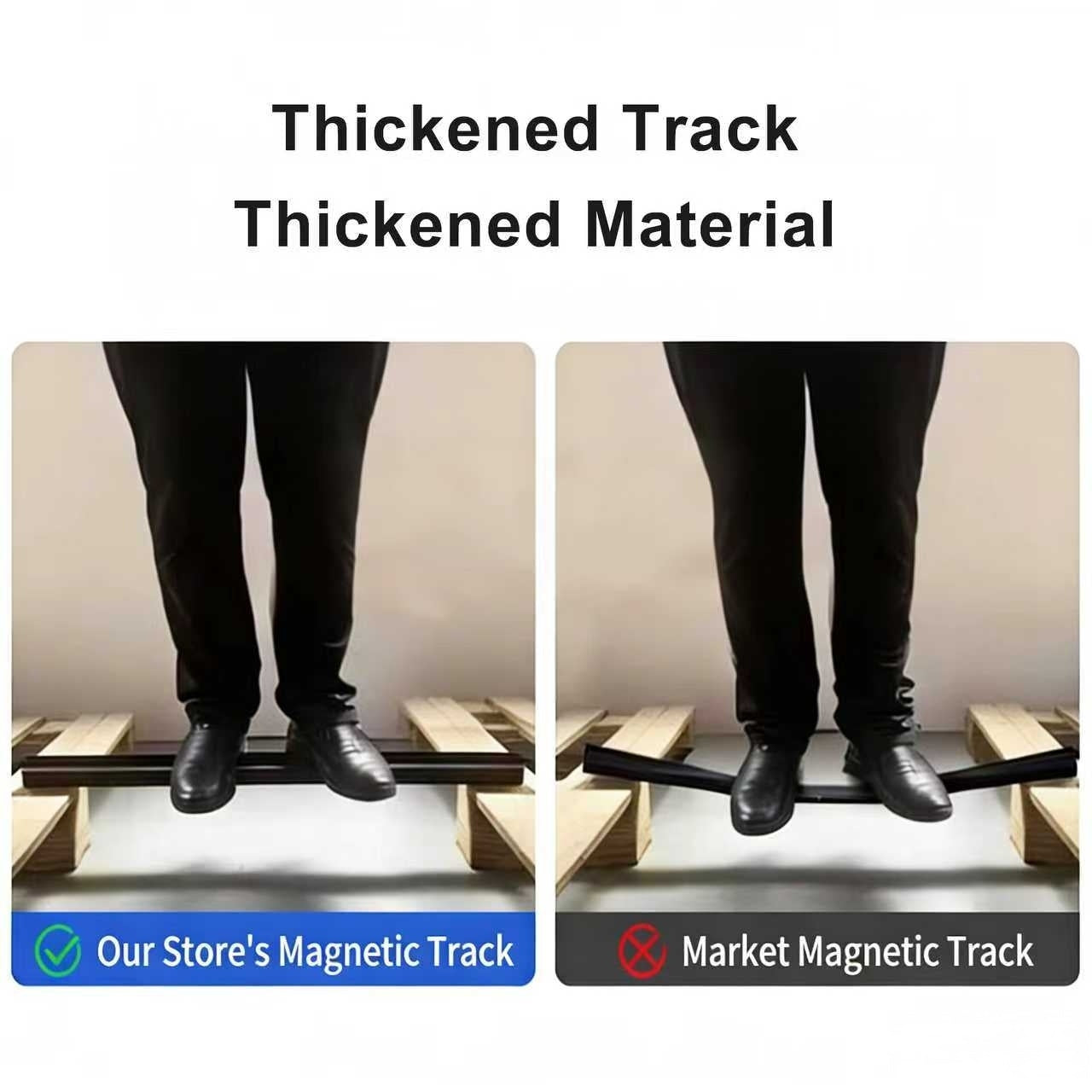 Recessed Magnetic Track Lighting Kit, 3.3ft Aluminum Rail with Adjustable Aircraft Wings, Gold-Plated Wires, Pre-Ceiling Easy Install, Modern Sleek Design for LED, for Home Office Store Gallery