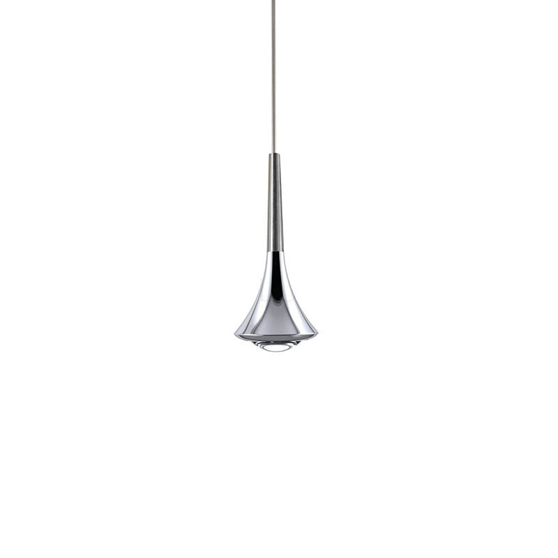Water Drop Metal LED Nordic Staircase Pendant Light - 1-Light