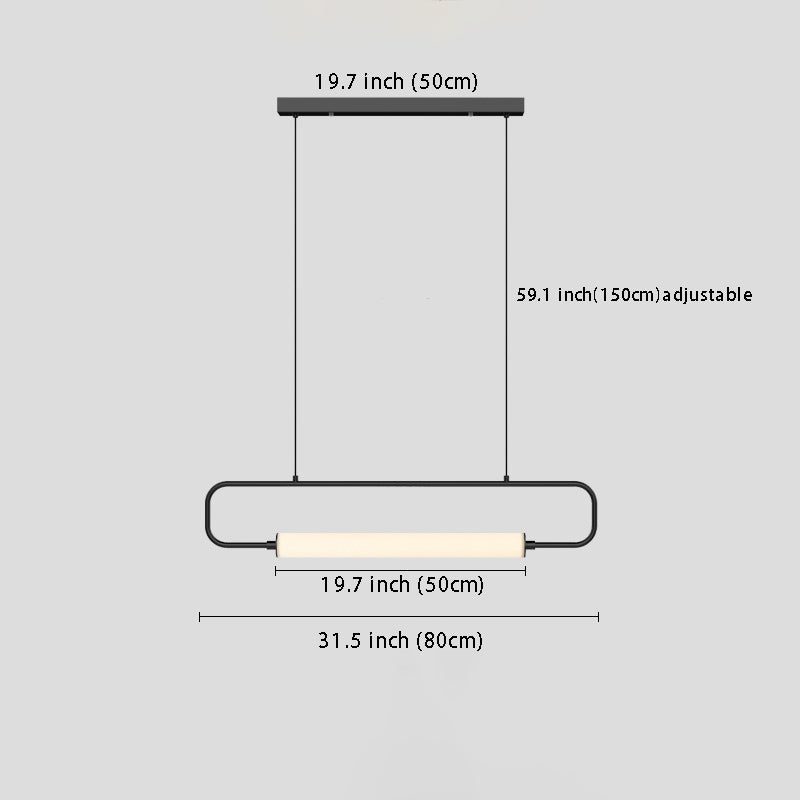 Minimalist Black/Gold LED Bar Pendant: Contemporary Style for Bars, Kitchens & Dining