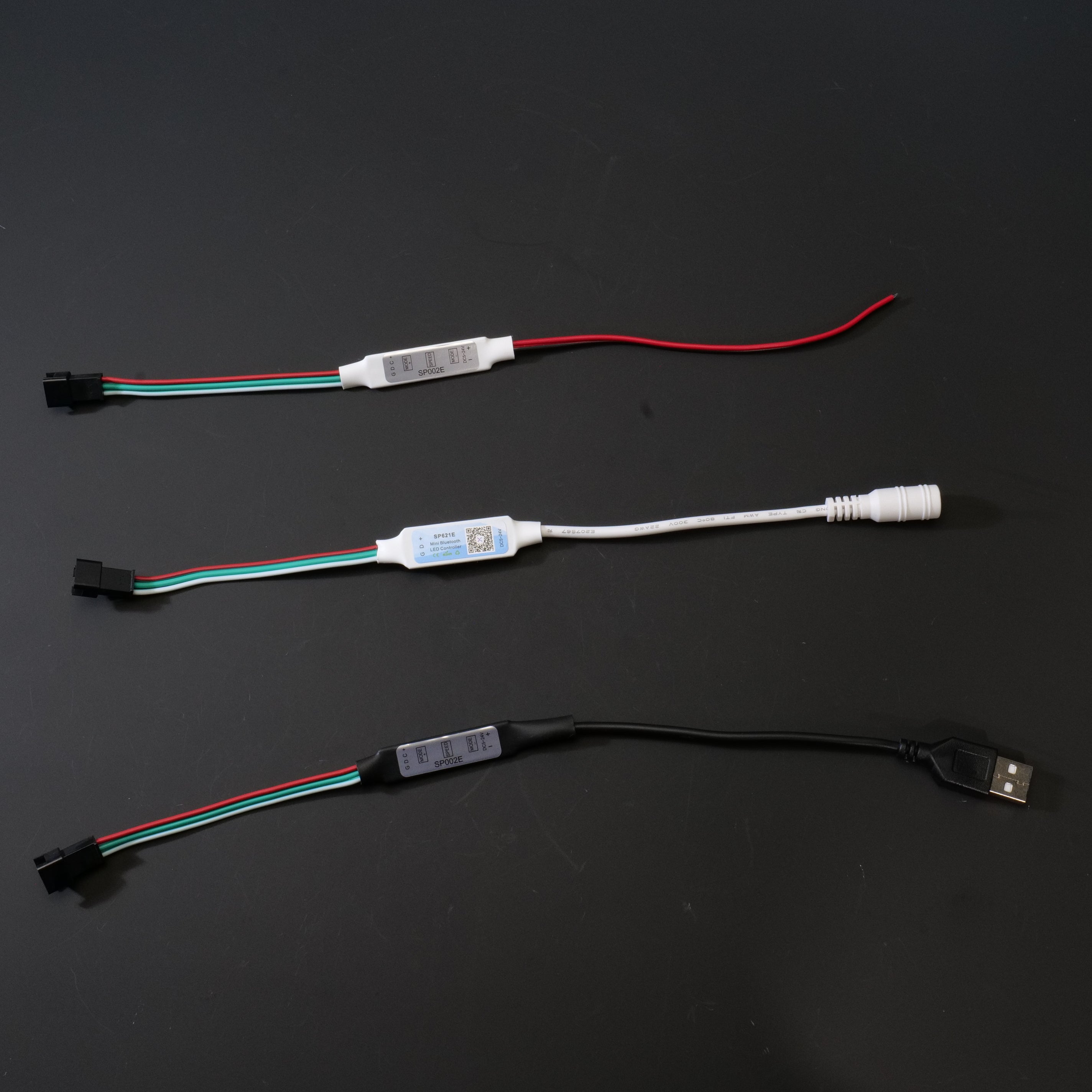SP621E Mini LED Controller for WS2812B/WS2811 Pixel Strip - USB, 3 Key, Bluetooth Music APP, DC5V-24V