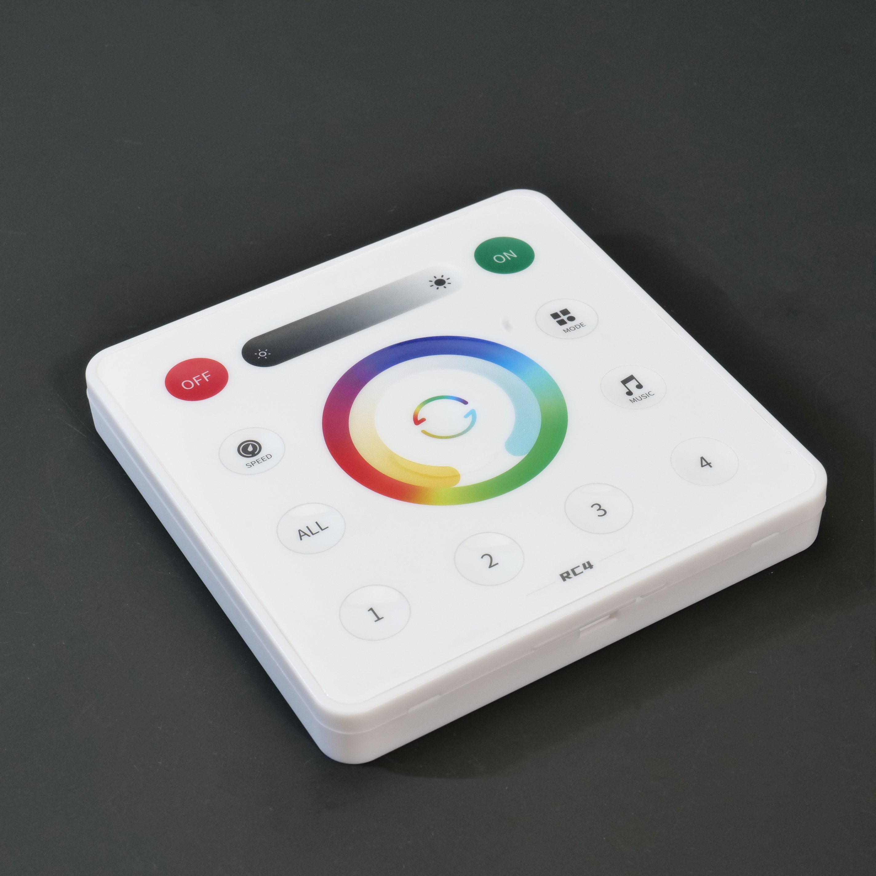 RC1-RC4 2.4GHz Wall Touch LED Remote - SPI PWM for SP63*E Controllers, Compatible with FCOB/DIM/CCT/RGB/RGBW/WS2812B Pixel Strips, 3V