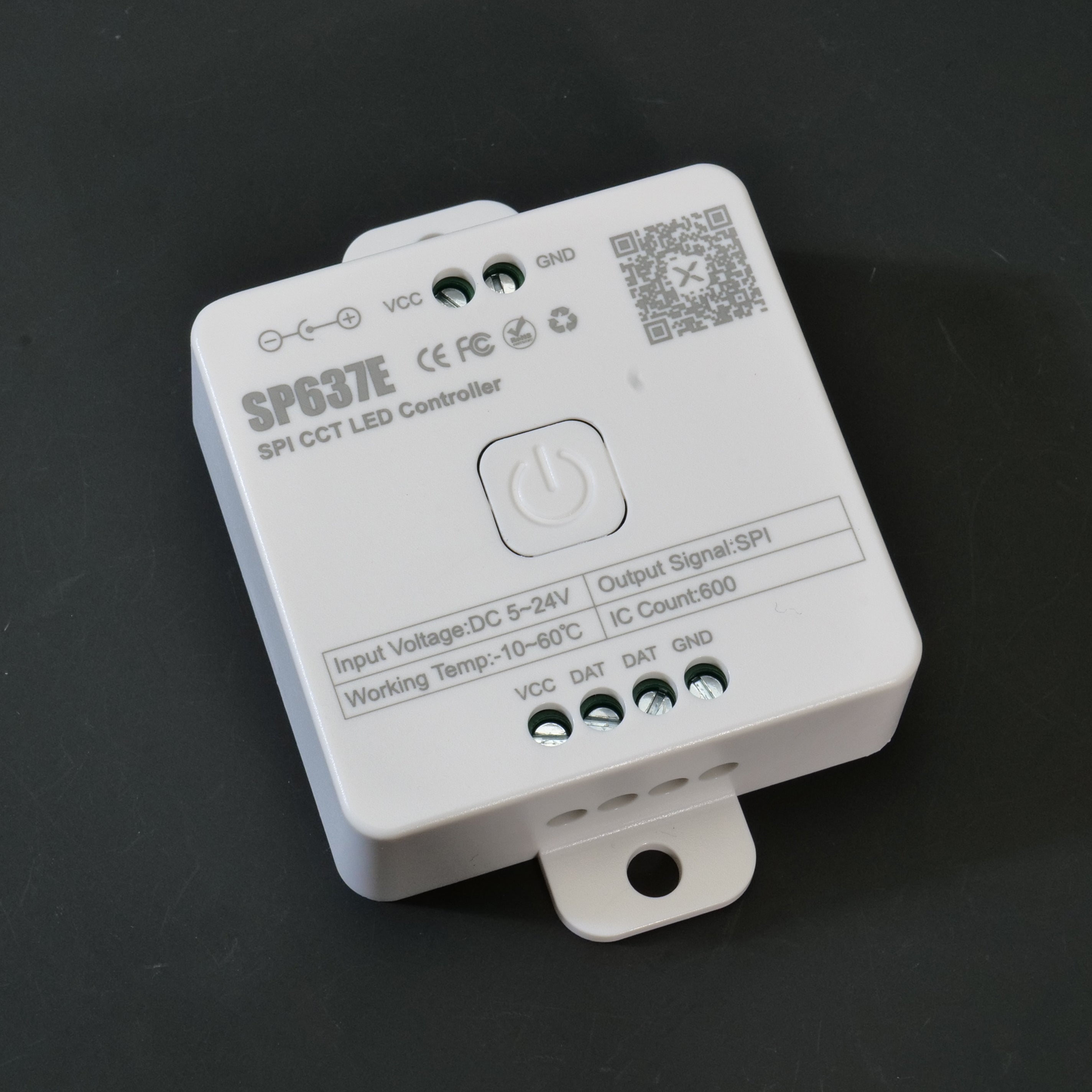 SP637E SPI LED Controller - Bluetooth Music (IOS/Android) & 2.4G, 5V-24V for FCOB/WS2812B/SK6812/WS2814/RGB/RGBW Strips